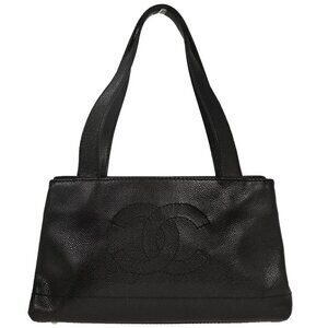 Chanel Black Calfskin Tote Handbag 117235